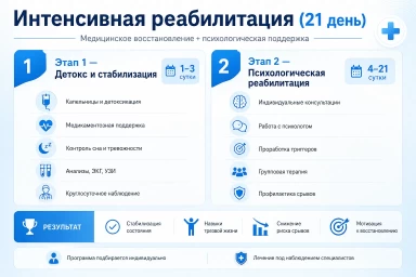 Реабилитация за 21 день в Дмитрове